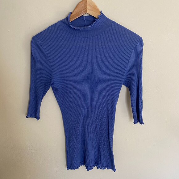 CALDER BLAKE PIA RIB TOP - CORTEZ BLUE - Picture 1 of 2